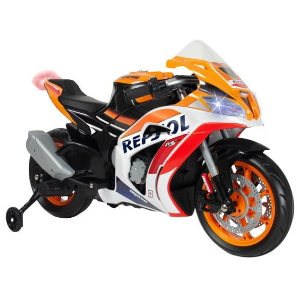 injusa accuvoertuig motorfiets repsol 12v 113 cm oranje wit 438222 1595507067