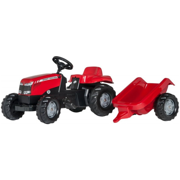 rolly toys traptractor massey ferguson jongens rood 176075