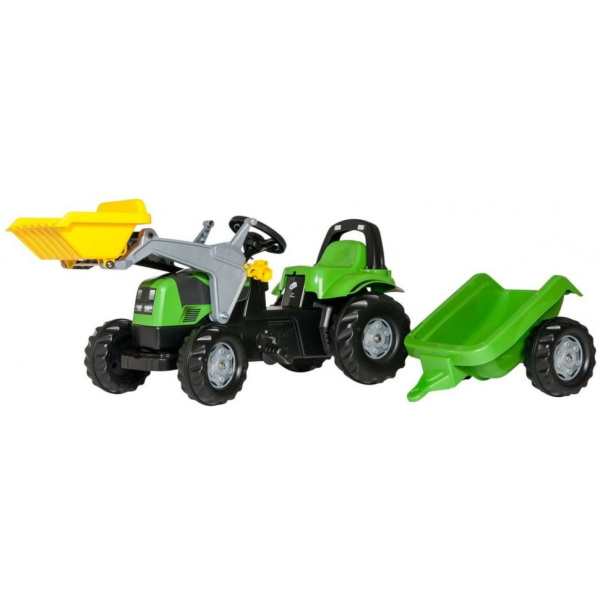 rolly toys traptractor rollykid deutz fahr jongens groen 176111