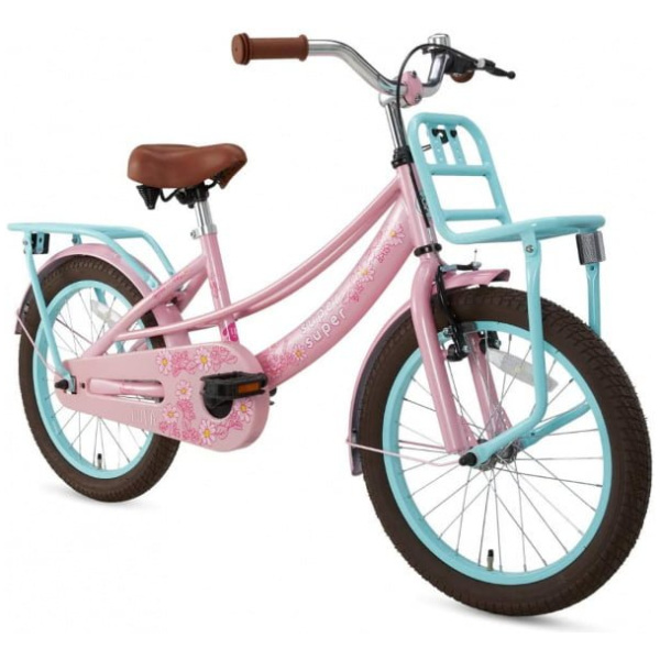 supersuper lola 18 inch 28 cm meisjes v brakes roze turquoise 503968 1606214714