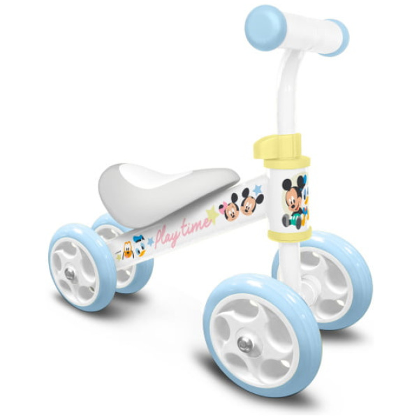 disney play time mickey loopfiets met 4 wielen junior wit lichtblauw 1022505 1693468735