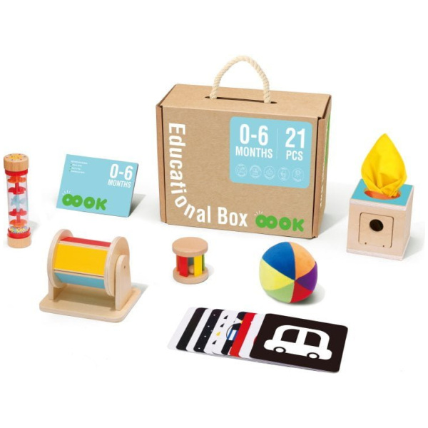 tooky toy educational box houten speelgoed 0 6 maanden 21 delig 1023605 20231010152646