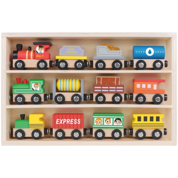 tooky toy wooden train set 1023697 1697187570