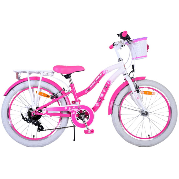 volare lovely 20 inch 275 cm meisjes 6v v brakes roze wit 1021846 1688641835