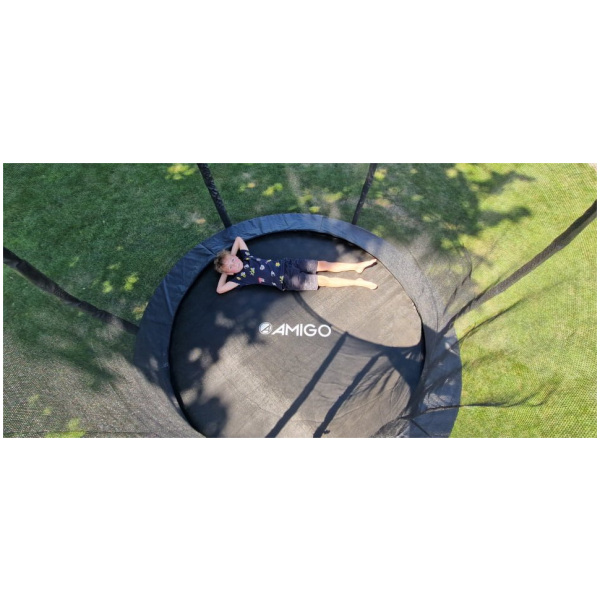 amigo trampoline basic met veiligheidsnet en ladder 244 cm zwart 12 1020505 20230727165143