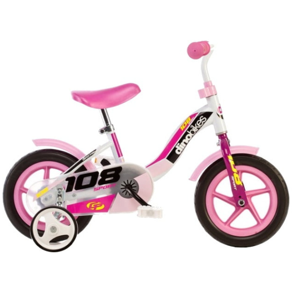 dino 108l girl 10 inch meisjes vrijloop wit 93184