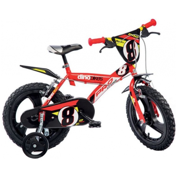 dino pro cross 14 inch jongens v brake rood zwart 162472