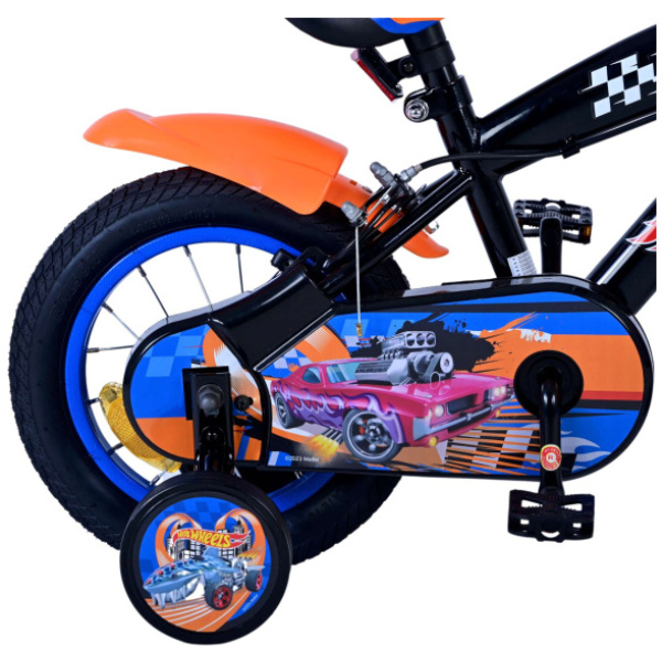 mattel hot wheels 12 inch 215 cm jongens knijprem zwart oranje 6 1033468 1721306359