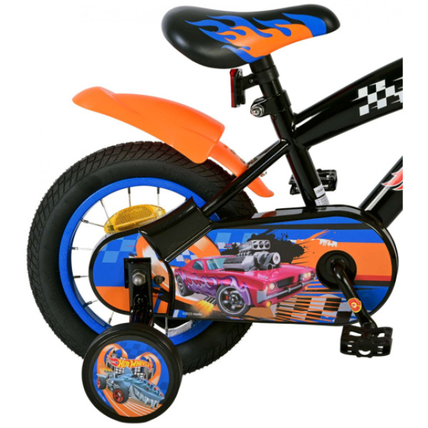 mattel hot wheels 12 inch 215 cm jongens terugtraprem zwart oranje 6 1033467 1721305668