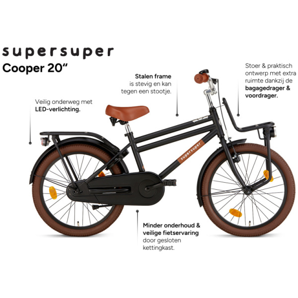 supersuper cooper 20 inch 29 cm jongens terugtraprem matzwart 2 1024771 20240103121726