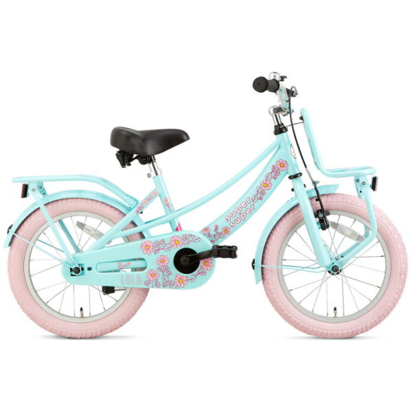 supersuper lola 16 inch 254 cm meisjes v brakes lichtblauw roze 2 503837 1606208956