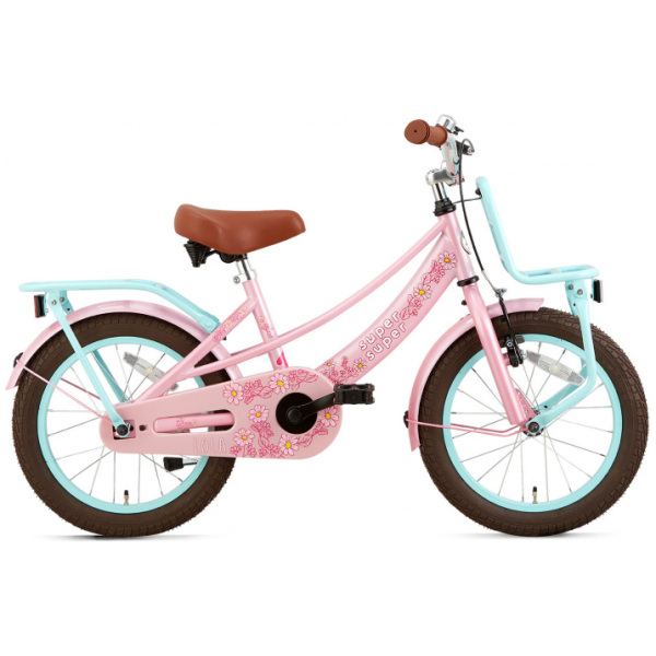 supersuper lola 16 inch 254 cm meisjes v brakes roze turquoise 2 503844 1606209114