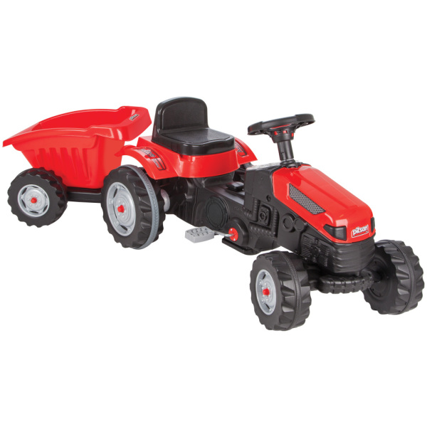 amigo pilsan active traptractor met aanhanger rood donkergrijs 2 1021970 1689244500