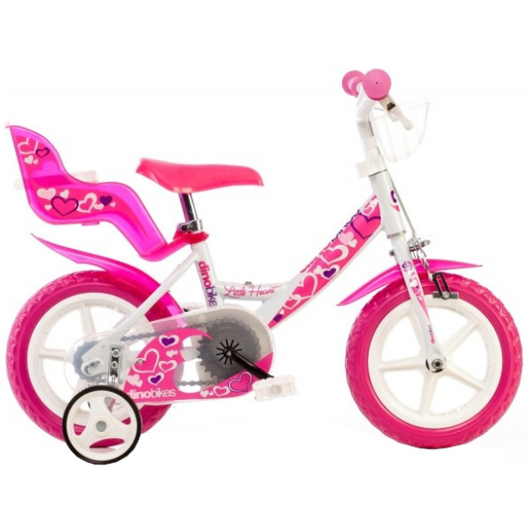 dino 124rln 05lh little heart 12 inch 21 cm meisjes v brakes wit roze 95979 20220215152106